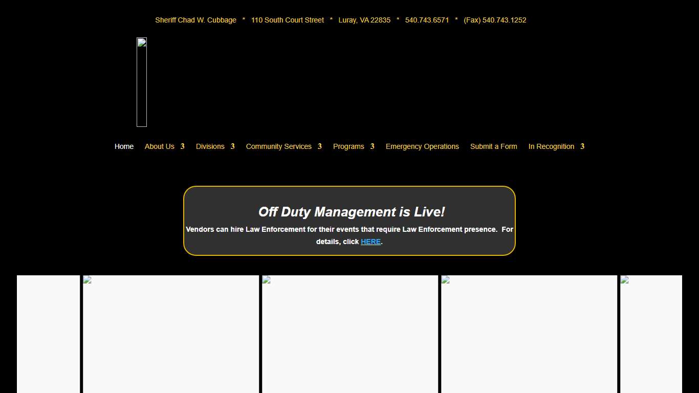 Page County Sheriff's Office Citizens First